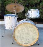 24"x16" White Pearl Bass Drum Kit